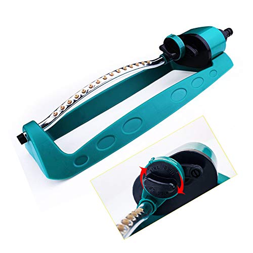 Adjustable Spray Metal Base Indestructible Oscillating Sprinkler 2-Way Adjustment Gardening Tool Garden Lawn Yard Irrigation System