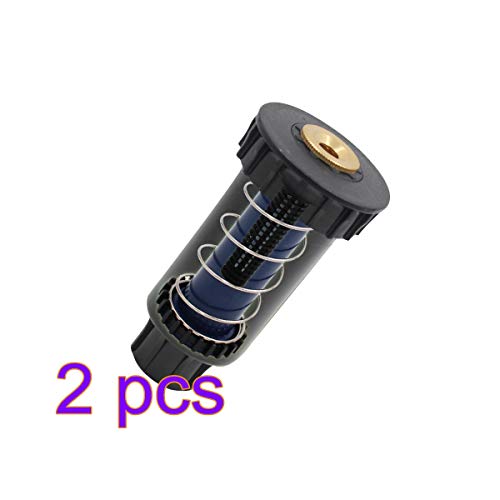 Yardwe 2 PCS Pop-Up Sprinklers with Brass Nozzle 180 Degree Pop Up Irrigation Sprinkler Spray Head for Garden Lawn Yard Irrigation Watering System