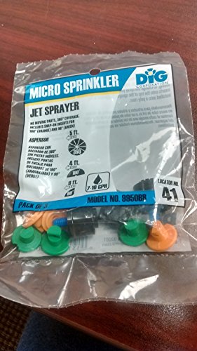 DIG 9950BB Twelve Jet Drip Irrigation Micro Sprayer 3 Pack
