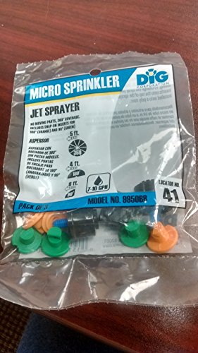 DIG 9950BB Twelve Jet Drip Irrigation Micro Sprayer 3 Pack