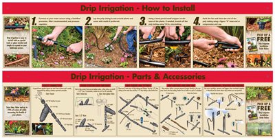 GFX DF11-2047-F11-F72 Dig Drip Irrigation POP Sign Kit