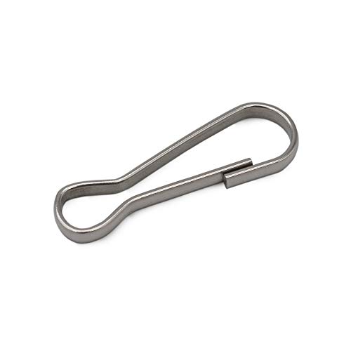 Gubar 50PCS - 158 inch（40mm） Upgrade Metal Spring Hooks Flag Pole Clip Snaps Hook 304 Stainless Steel Flagpole Accessories Lanyard Snap Clip Hooks Keychain