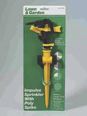 Lawnamp Garden Impulse Sprinkler With Plastic Spike 64  Plastic 3200 Sq Ft Length Full Carded