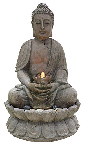 Alpine Gem122 Buddha Water Feature With Led Light
