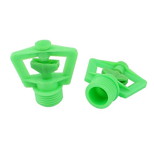 Garden Lawn 12PT Thread Rotary Water Sprinkler Spray Nozzle 2pcs