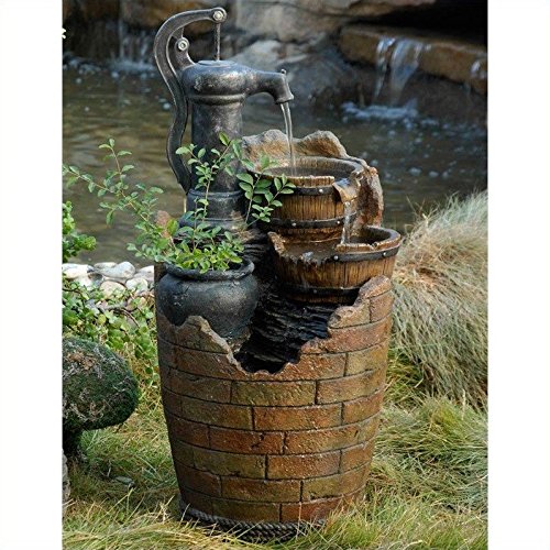 Glenville Water Pump Cascading Outdoor Fountain