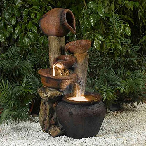 Tree Pot Outdoor-indoor Fountain With Illumination