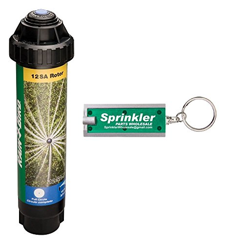 10 Pack Rain Bird 12SA-F - 4 Rotary Pop-up Spray 13 - 18 - Full Circle 360Â° Plus Free Sprinkler Wholesale Flashlight Keychain 12SAF Mini Rotary 360 Degree 10