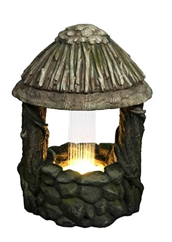 255 LED Lighted Natures Wishing Well Spring Outdoor Garden Water Fountain