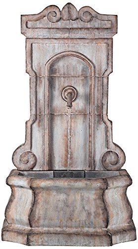 Hilgarth Faux Stone 52 14 High Tall Outdoor Wall Fountain