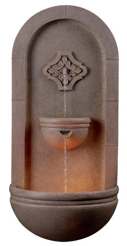 Kenroy Home 50025COQN Galway Wall Fountain Coquina Finish