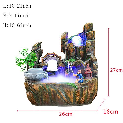 Flowing Water OrnamentsIndoor Water Feature Home Decoration Desktop Decoration Resin Ornaments European-Style Storage Box-Flowing Water Ornaments A 106inch