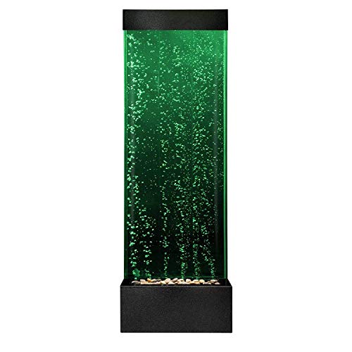 Playlearn Sensory LED Bubble Wall - 4 Ft - 48 Inch Tank Indoor Water Feature - APP Controlled - Large Floor Lamp with 8 Changing Light Colors - Stimulating Home and Office Décor