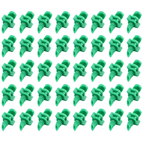DGZZI 40PCS Micro 180Degree Garden Lawn Water Spray Nozzle Sprinkler Misting Water Refraction Automizing Drippers Irrigation System