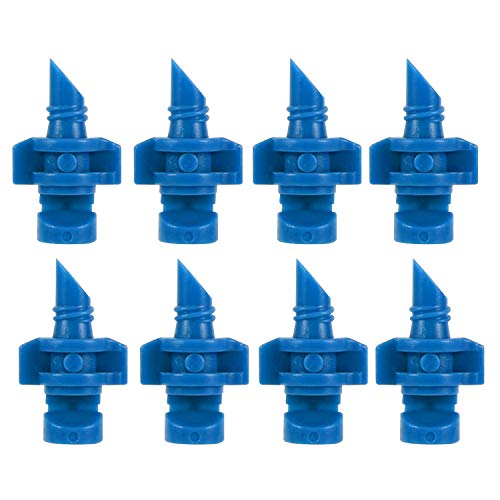 Irrigation Nozzle Irrigation Spray Nozzle 50PCS Blue 90 Degree Irrigation Refraction Misting Spray Nozzle for Watering Flower Plants Lawn Garden Orchard Greenhourse