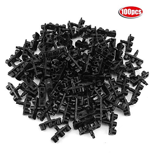 Jeffergarden 100Pcs Micro Sprinkler Bracket Garden Irrigation Spray Nozzle G Bracket Connection Tool