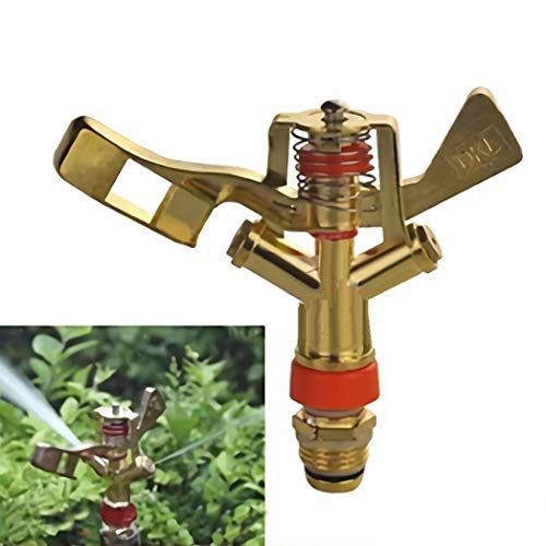 aXXcssqw9b12inch DN15 Copper Rotate Sprinkler Garden Irrigation Spray Nozzle Connector