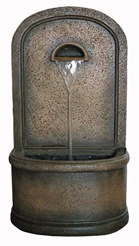 The Chateau - 30 WallFloor Fountain Outdoor Water Feature perfect for Patios Welcome Areas Porches Decks Gardens and Other Living Spaces