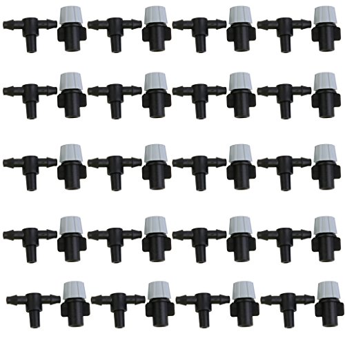 20pcs Irrigation Sprinkler Heads Nozzle Tee Joints for Misting Watering