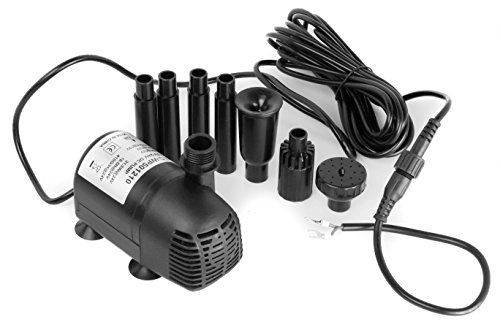 Aeo 12v - 24v Dc Brushless Submersible Water Pump 410gph For Solar Fountain Fish Pond And Aquarium