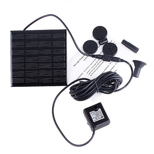 Cozime Solar Power Fountain Pool Water Pump Garden Sun plants watering outdoor