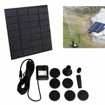 12W Mini Solar Power DC Brushless Submerged Water Pump Garden Landscape Fountain Decoration