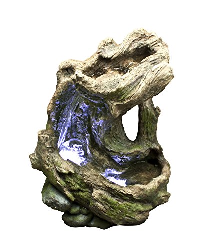 Alpine Curved Log Rainforest Fountain Small