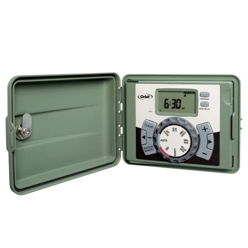 Orbit 57896 6-station Outdoor Swing Panel Sprinkler System Timer