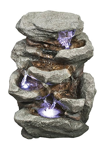 All Line Stacked Multi-Level Rock Fountain