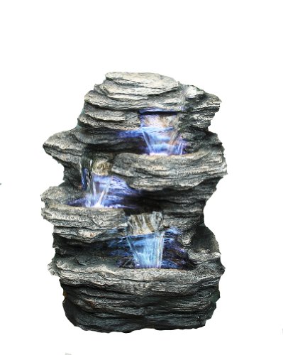 Hi-line Gift Rock 4-level Fountain