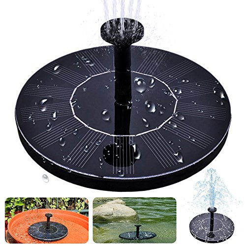 Solar Bird Bath Fountain maxin Free Standing 14W Solar Panel Kit Water Pump Outdoor Watering Submersible Pump for Bird BathFish TankSmall Pond Garden Decoration