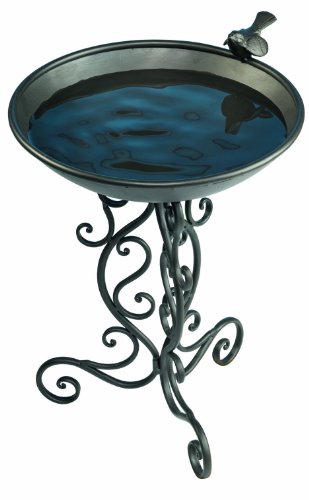 Gardman BA01272 Ornate Metal Bird Bath 14 Wide x 19 High