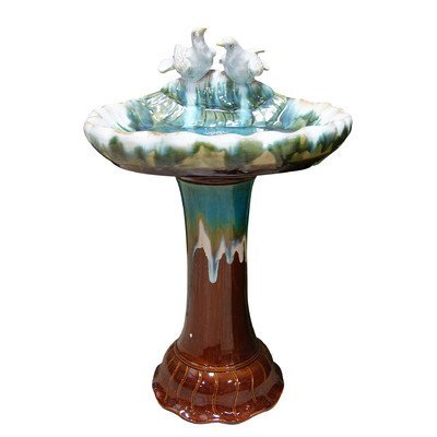 Alpine TXT102 Ceramic Bird Bath