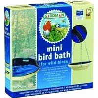 Gardman BA01114 Glazed Ceramic Hanging Bird BathFeeder Tan and Blue 8 Wide x 16 High