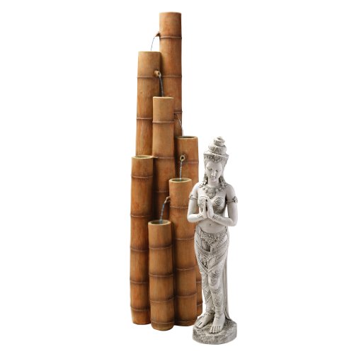 Design Toscano Cascading Bamboo Sculptural Fountain