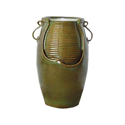 Design Toscano Ceramic Rippling Jar Garden Fountain