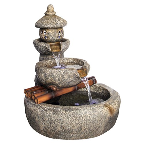 Design Toscano Tranquil Springs Pagoda Garden Fountain