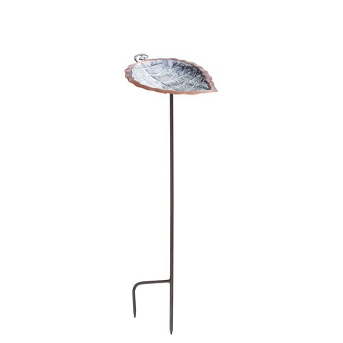 Achla Designs Aspen Leaf Birdbath With Stand