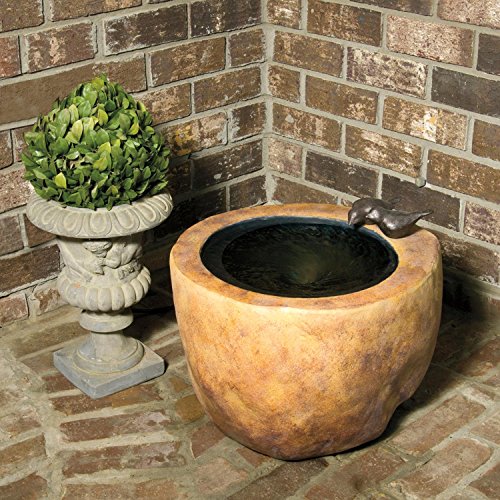 17 VedaHome Small Bird Stone Outdoor Garden Patio Water Fountain