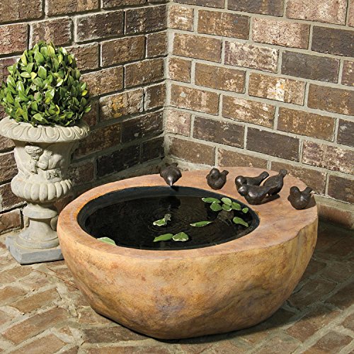 2625 VedaHome Large Bird Stone Outdoor Garden Patio Water Fountain