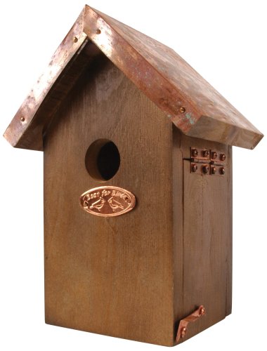 Esschert Design Wren Bird House - Antique Wash with Copper Roof