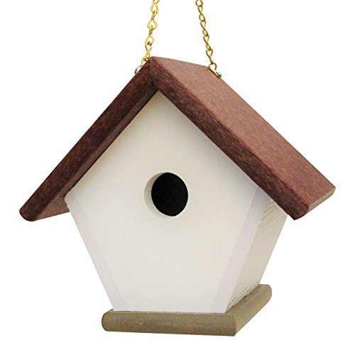 Hanging Wren Bird House Handmade from Eco Friendly Recycled Plastic Materials CherryWeatherwood