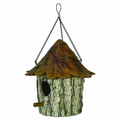 Rivers Edge Oak And Tree Leaf Birdhouse Brown