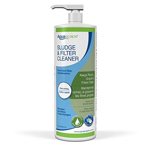 Aquascape 98891 Sludge Filter Cleaner Water Treatment for Pond and Water Features 32-Ounce Bottle