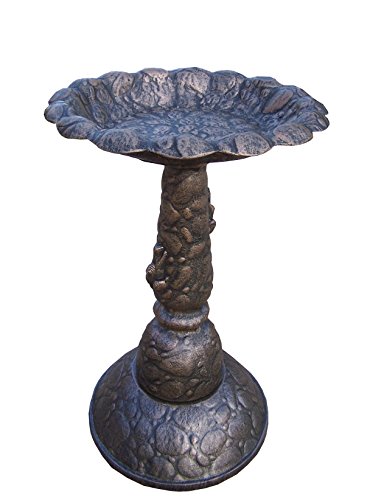 Oakland Living Rock Bird Bath Antique Bronze