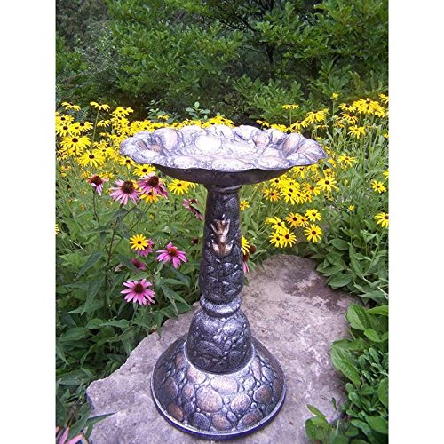 Oakland Living Rock Birdbath Antique Pewter - 5973-ap hj7-545mki94 G1509474