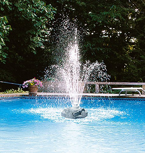 Grecian Triple 3 Three Tier Rock Floating Outdoor Swimming Pool Fountain