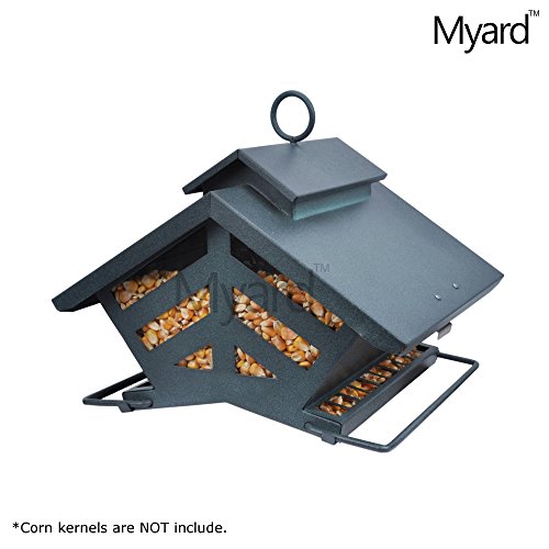 CLEARANCE Myard Metal Chalet Style Double Sided Bird Feeder  MBF 74240