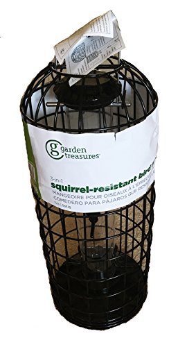 Garden Treasures 3-in-1 Squirrel Resistant Metal Bird Feeder