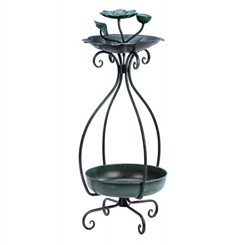 Metal Birds feeder with Planter stand